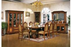 China Customized High End Solid Wood Dining Table Set Marble Kitchen & Dining Room Tables supplier
