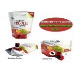 Customized Juice/Wine Packaging Stand Up Spout Bag With Vitop Tap Double Bottom