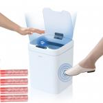 16L/5.3 Gallon Square Automatic Kitchen Garbage Bin Motion Sensor Plastic  Smart Trash Can Trash Bin for sale