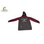 Mens 100 Cotton Hoodie Pullover , Basic Warm Hooded Sweatshirt Coat Custom for sale