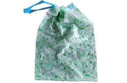 China Drawstring 30mm×60mm Biodegradable Dog Poop Bags Earth Friendly On Rolls supplier