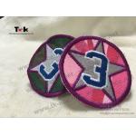 Adhesive Custom Embroidered Patches German Embroidered Uniform Patches OEM / ODM for sale