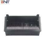 Boente new style intelligent power socket flip up brush multimedia tabletop socket for sale