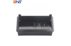 China Boente new style intelligent power socket flip up brush multimedia tabletop socket supplier
