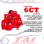 6BT 6CT 4BT Used Cummins Engines Genuine Good Performance Standard size for sale