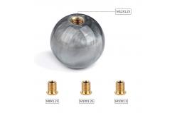 China Dia57mm Resin Shift Knob Ball Head With Adapters Easy Install supplier