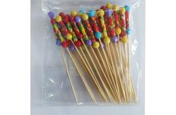 China Party Decoration 8cm Bamboo Food Sticks For Appetizers Drinks supplier