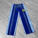 Custom Embroidery Patch logo Corduroy Joggers Sweat Pants Color Blocked Baggy Loose Fit Sweatpants Men for sale