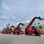 12 Meter Telescopic Rough Terrain Forklift Environment Protection