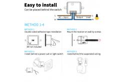 China Wall Light Self Powered Wireless Switch Outdoor Waterproof Push Button Switch supplier