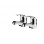 Cold Hot Water 1/2 Inch Hoses Washbasin Mixer Tap Easy Assembly Dirt Resistant for sale