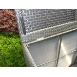 Grey Resin Wicker Storage Box