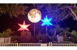 China 2000W Inflatable Led Light With Halogen Lamp , Moon Inflatable Led Balloon Lights supplier