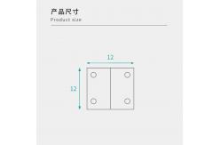 China Hardware Fitting 12mm Right Angle Metal Bracket For Vehicle Modifications supplier