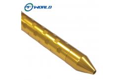 China High quality CNC aluminum parts Pen case Anodized gold and black supplier