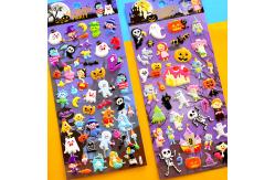 China Soft Elastic Festive Stickers PVC Foam Leather Removable Wall Stickers supplier