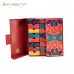 OEM Luxury Full Gold Foil Holiday Advent Calendar Carton Collection Gift Paper Box Set With 24pcs Small Drawers for sale