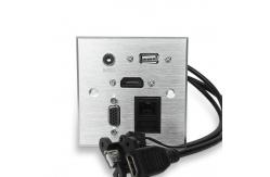 China 10A Under Table Power Socket /  Aluminum Alloy Multimedia Information Panel supplier