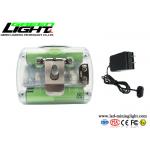 Fire Resistant Cordless Cap Lamp Anti Explosive 15000lux Transparent PC