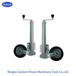 6″ 350kg Solid Rubber Wind Up Jockey Wheel For Box Trailer for sale