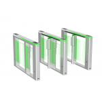 Subway Entrance Automatic Speed Barrier Gate Swing Turnstile with 8 Pairs Of Infrared Inputs and Flapper Revolving Door for sale