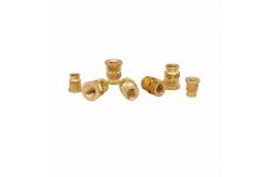 China Crown Mark Processing Custom Through-Hole Knurled Copper Nut Double Twill Brass Nut supplier