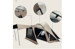 China Shell Tunnel Family Camping Tent One Bedroom Pyramid Four Season supplier