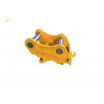 Heavy Duty Hydraulic Quick Hitch Quick Coupler For Excavator 420kg Yellow Color for sale