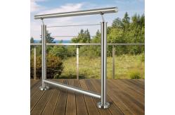 China Sleek Adjustable Stainless Steel Handrails for Decks and Patios supplier