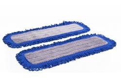 China 24 Quickie Dust Mop Microfiber Polyester Velcro Backing Dust Mop Pad supplier