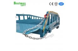 China Hydraulic Mobile Dock Ramp With Outriggers , Container Forklift Loading Ramp supplier