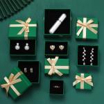 Hot Stamping Paper Jewelry Boxes Bow Tie Lid And Base Cardboard Paper Packaging Gift Box for sale