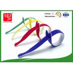 Multi Colored Cable Ties Roll , Hook & Loop Fastening Cable Ties T Shape for sale