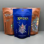 Gravure Printing Mylar Holographic Bags 3.5g Stand Up Pouch For Weed for sale