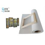 White Inkjet Polyester Canvas Rolls , Polyester Inkjet Stretched Canvas Prints