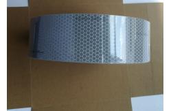 China Boat Ships Clear Silver Reflective Tape Roll Weather Resistance Easy Stick Cutting supplier