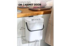 China Large Household Perforation-free Wall Hanging Bathroom Trash Can with Cover supplier
