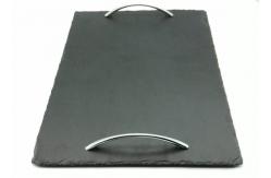 China 40cm x 30cm Stone Serving Tray , Rectangular Serving Tray With Handles supplier