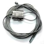Lighting Brass Adjustable Wire Rope Grip Lock For Cable With Loops for sale