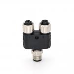 M12 Distributor Connector Y Distributor Male 4 Pin To Female 4 Pin A Coding for sale