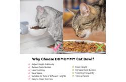 China ABS Adjustable Cat Water Bowl Wall Mounted No Spill 8.5 Oz supplier