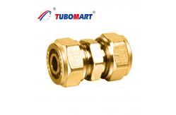 China 12mm Compression Pex Fittings Chrome Plated Compression Brass Fitting supplier