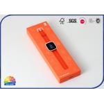 Electrical Watch UV Coating Thin Folding Carton Box With EVA Form for sale