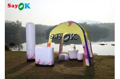 China Air Tent Camping Customized Yellow Inflatable Air Tent Pop Up Gazebo Canopy Tent supplier