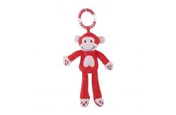 China Red Monkey Plush Toy Newborn Crib Pendant Crib Safe Stuffed Animals supplier