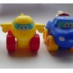 EN71 Vinyl Pullback Racer toy, 6p free cartoon car pull-back vehicle toy for sale