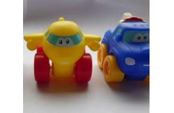 China EN71 Vinyl Pullback Racer toy, 6p free cartoon car pull-back vehicle toy supplier