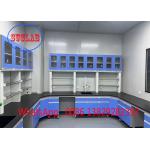 Top Notch Steel Wood Laboratory Work Benches with Chemical Resistant Laminate Work Surface for sale