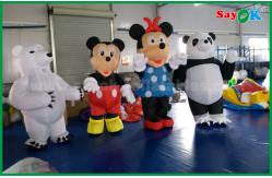 China Customized Inflatable Cartoon Characters Panda / Mouse Shaped For Amusement Park supplier