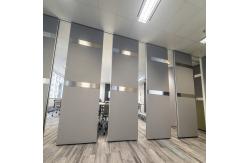China Fabric Soundproof Aluminum Track Channel Folding Movable Operable Partition Walls supplier